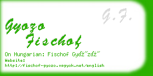 gyozo fischof business card